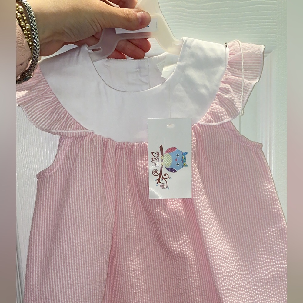 Pink/white dress